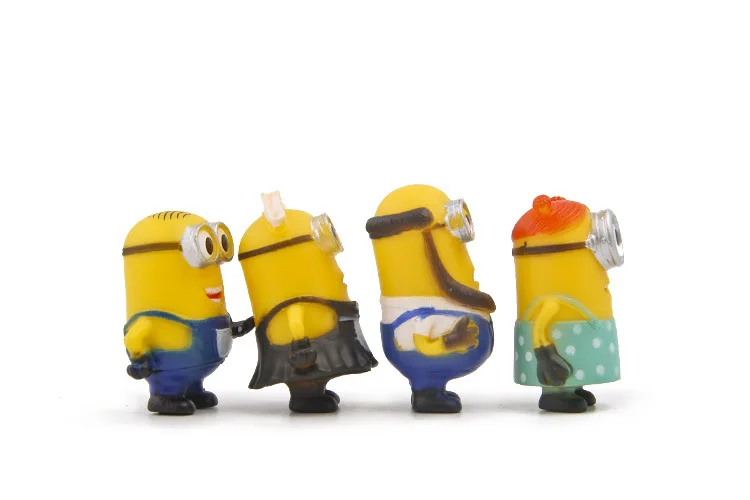 8 шт./лот стилей для Миньон миниатюрные Фигурки игрушки Симпатичные Прекрасная