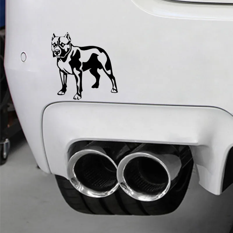 YJZT 13 см * 11 9 собаки Angry бульдог Виниловые Наклейки для декора автомобиля