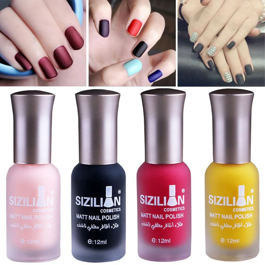 NEW Makeup 12ml Matte Dull Nail Polish Fast Dry Long Lasting Art Gel Professional Gift | Красота и здоровье