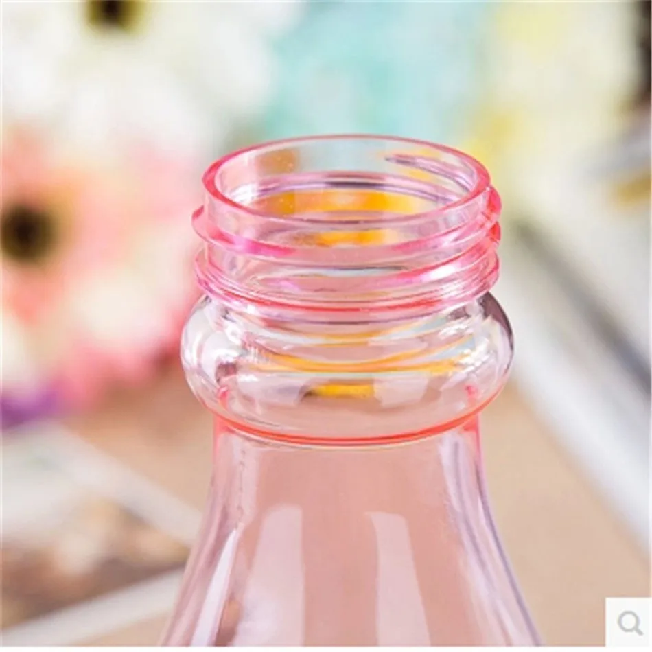 Необычный прозрачный Спортивная бутылка для воды портативная пластиковая