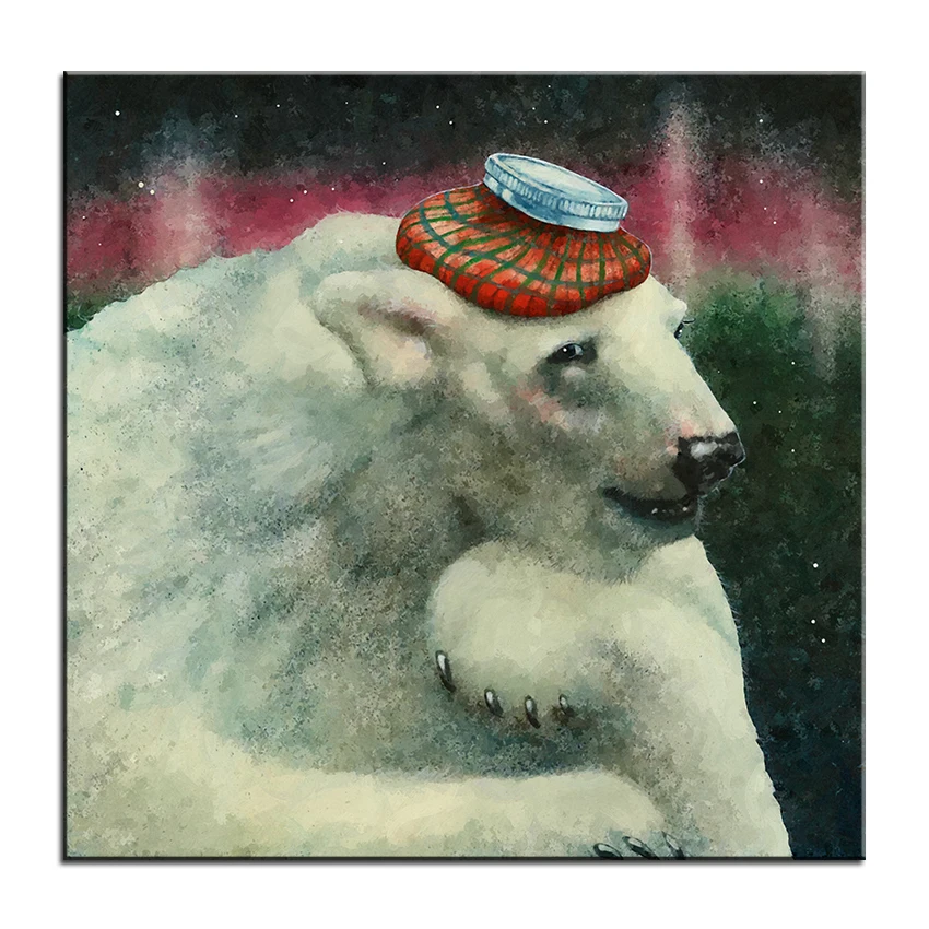 Картина маслом большого размера Настенная картина в стиле стимпанк для гостиной