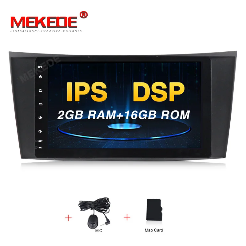 16G CAR DVD MEKEDE DSP ips 4G Android 9,0 автомобильный dvd-плеер для Mercedes Benz E-class W211 E200 E220 E300 E350 E240 E270 E280 класс CLS W219 - Цвет: 16G CAR DVD