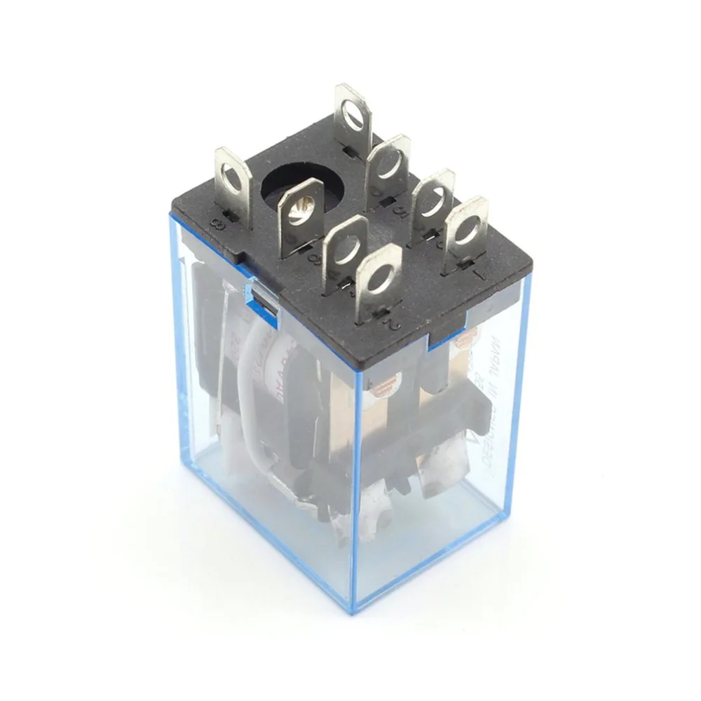 AC 220 В катушки Мощность реле LY2NJ DPDT 8 Pin PTF08A JQX 13F с гнездом базы электронные микро