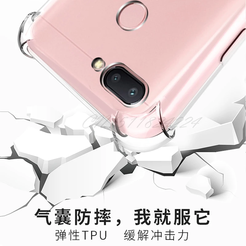Прозрачный чехол для Xiaomi Redmi 6 Pro 6A с воздушной подушкой противоударный из ТПУ