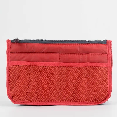 orange Cosmetic Bag Органайзер, Женская нейлоновая сумка-Органайзер для путешествий, сумочка-органайзер, сумочка, Большой вкладыш, женская косметичка для макияжа, дешевая женская сумка-тоут - Цвет: orange Cosmetic Bag