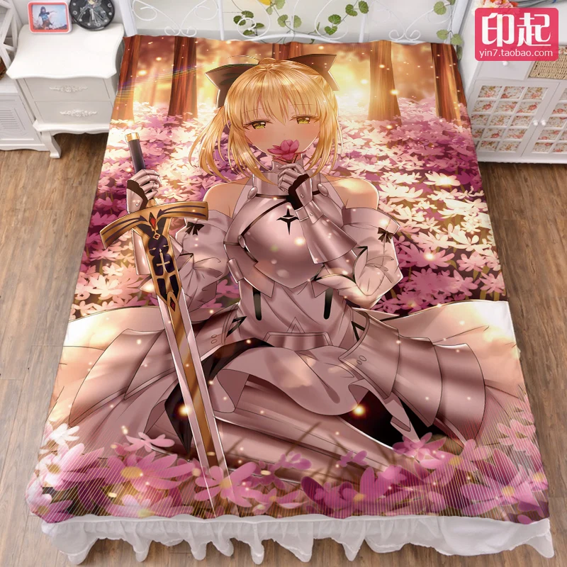 Обновленная постельная Простыня из аниме Fate/Apocrypha FGO постельное белье молочного