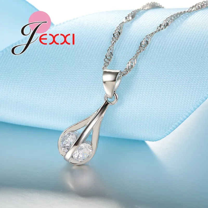 Простой свадебный ювелирный набор из стерлингового серебра 925 пробы|jewelry sets|jewelry