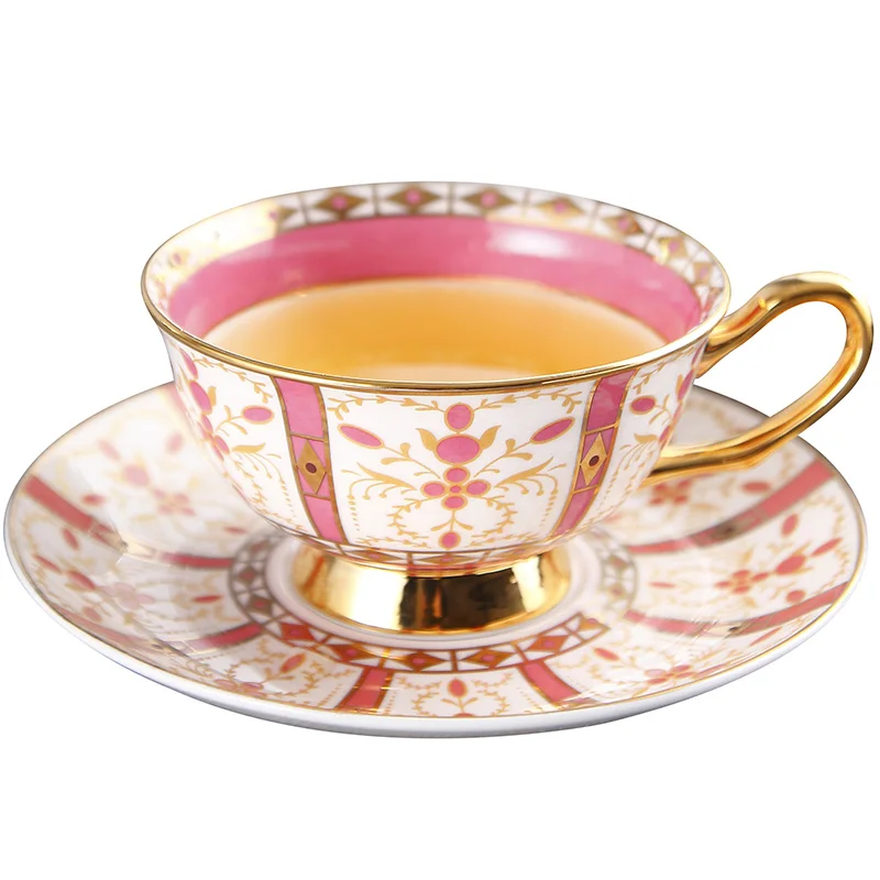 

EECAMAIL European Luxury Coffee Cup Bone China Afternoon Tea Ceramic Phnom Penh Red Tea Cup Flower Tea Cup Coffee Cup