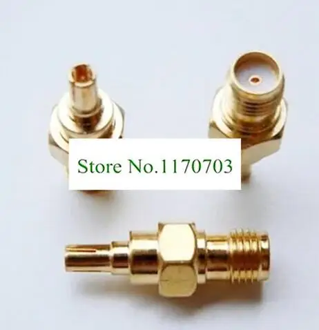 10 PCS RF coaxial adapter RP SMA / female to CRC9 male Gold plated/Nickplated connector Plug Adapter | Обустройство дома