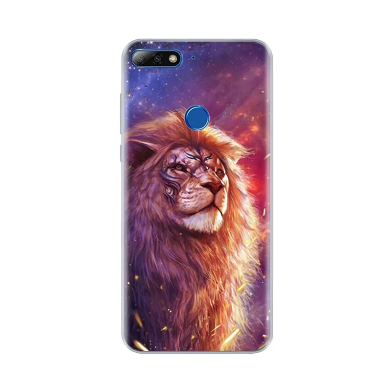 Silicone case For AUM-L41 5.7 inch Huawei Honor 7C Case Cover Pro 5.99&quot soft back cover Phone russian version | Мобильные