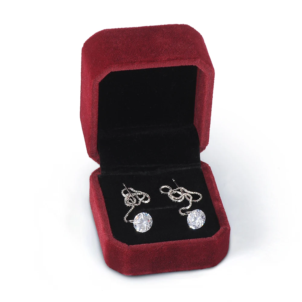 LZESHINE Новые длинные модные серьги с круглыми 8 мм 5.0ct AAA кубическим цирконием