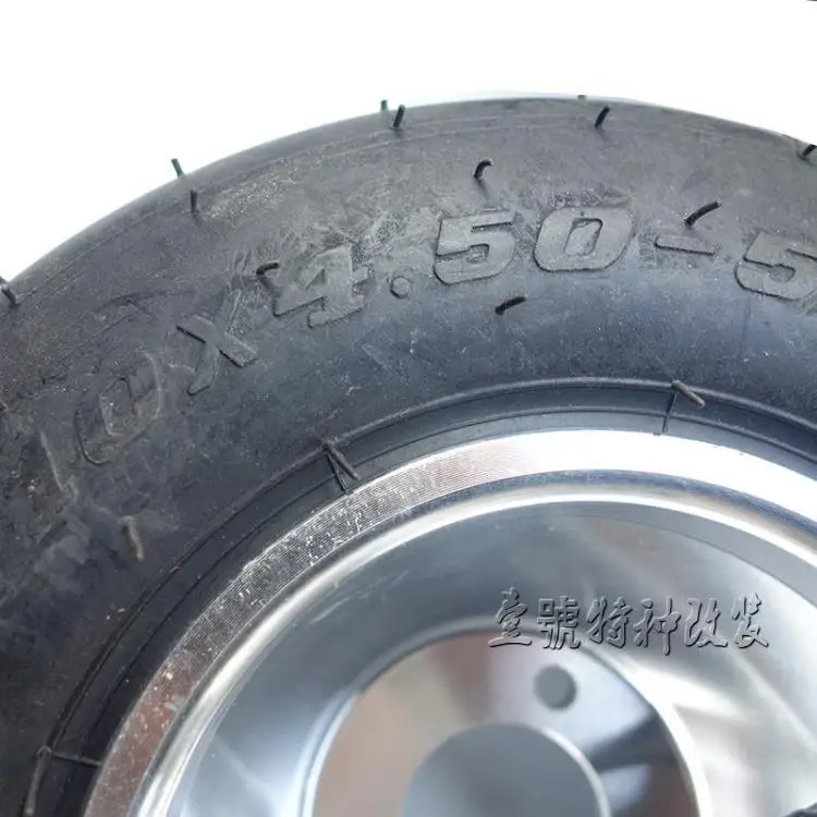 Front Rear 4 Pieces GO KART KARTING ATV UTV Buggy 10*4.50-5 Inch Wheel Tubeless Tyre Tire With Hub |