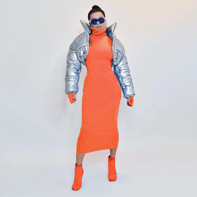 Демисезонное облегающее платье с длинным рукавом женское сексуальное