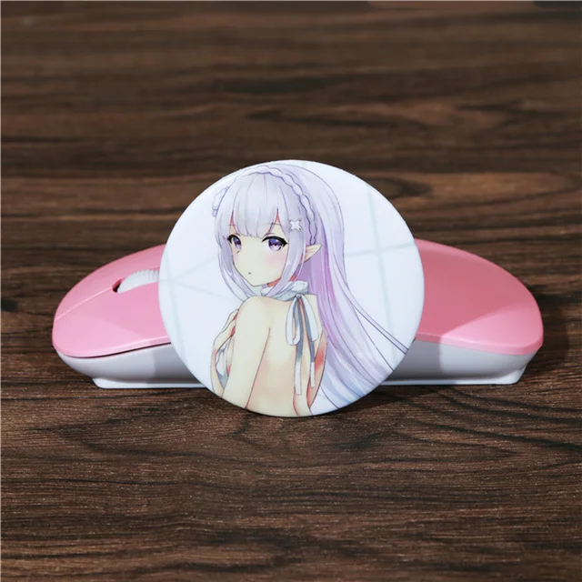 Model B FFFPIN 5,8 см Большая японская брошь в стиле аниме Zero Kara Hajimeru Isekai Seikatsu, мультяшный значок в виде монеты, нагрудник, орнамент, булавки для косплея - Окраска металла: Model B