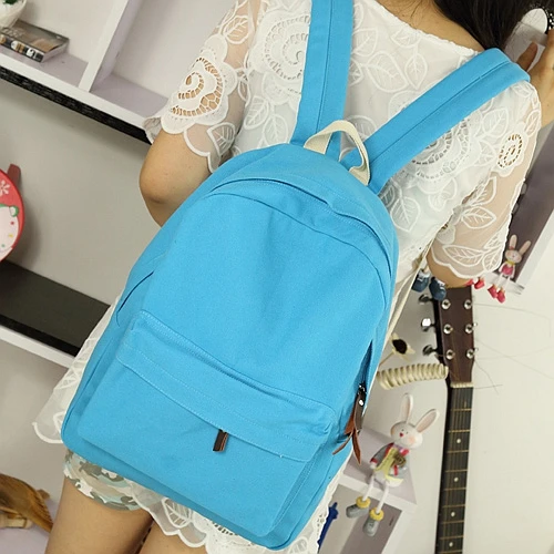 Симпатичный стиль Холщовый женский рюкзак карамельных цветов студенческий