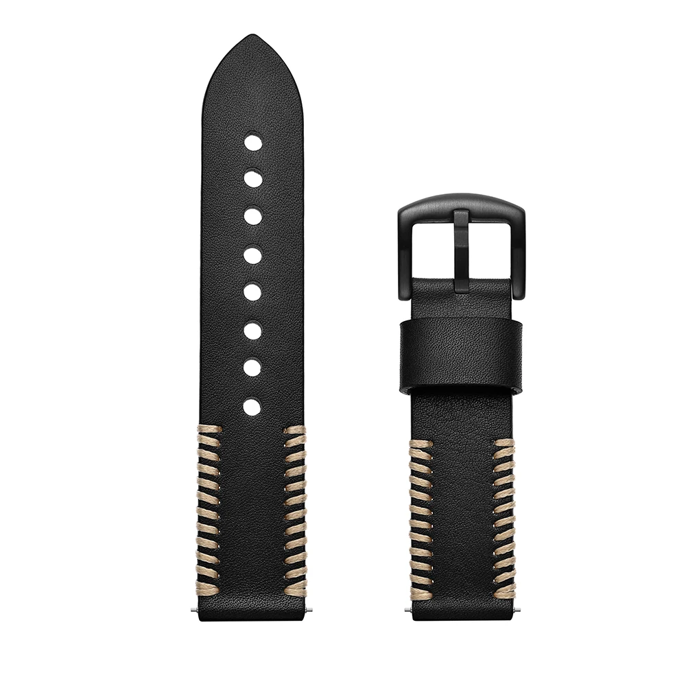 Роскошный кожаный ремешок для Xiaomi Huami Amazfit Bip BIT Смарт-часы браслет для Huami Amazfit ремешок из натуральной кожи ремень