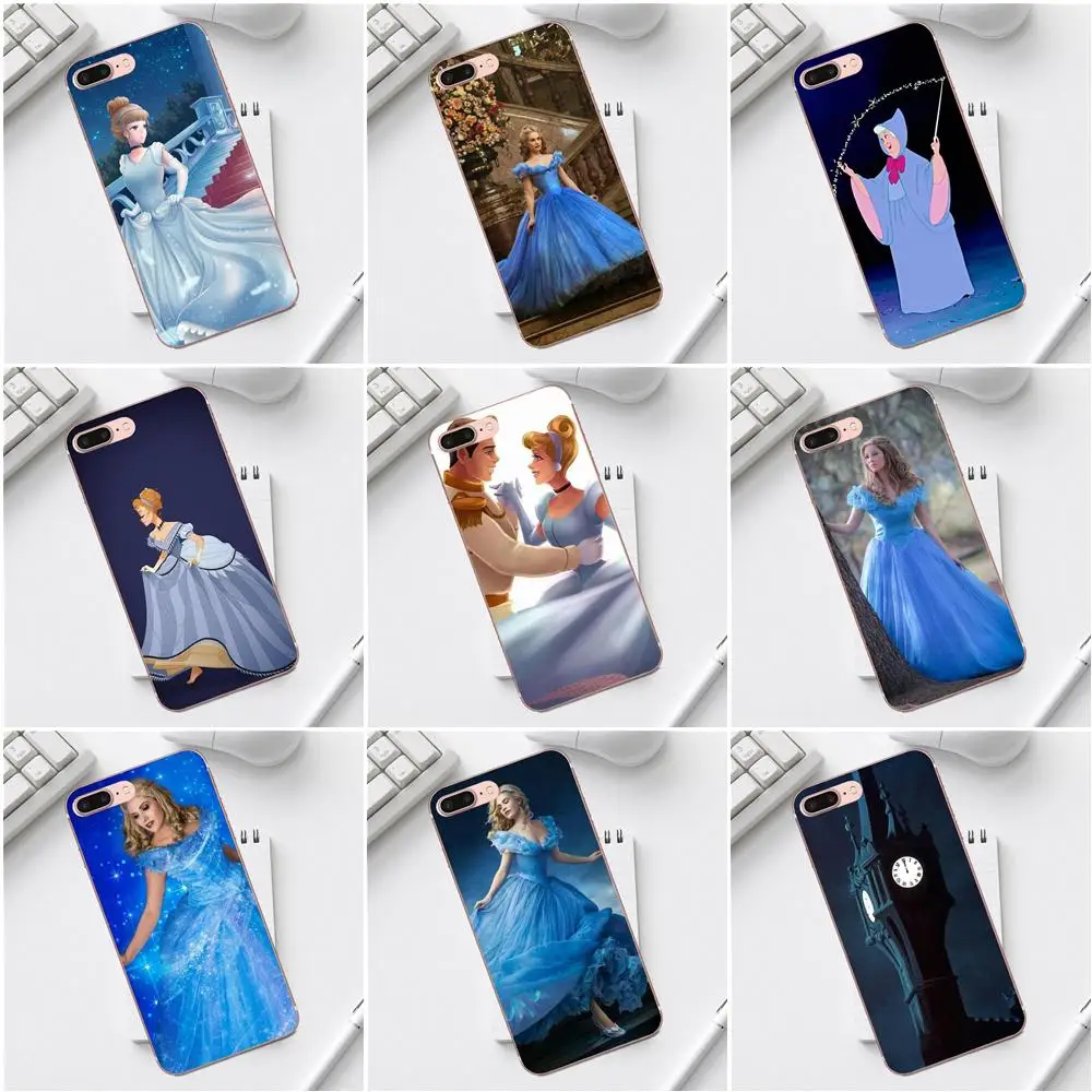 Qdowpz милые Золушки мягкие ТПУ чехлы для iPhone 4 4S 5 5C SE 6 6S 7 8 Plus X XS Max XR Galaxy A3 A5 J1 J3 J5 J7