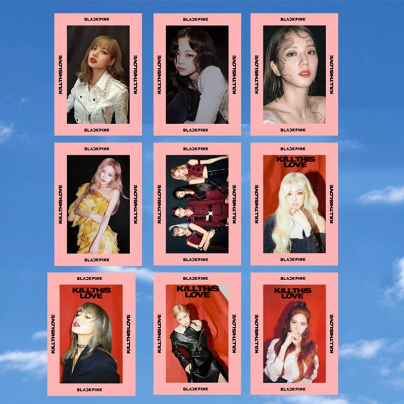 1 шт. Kpop Blackpink Kill This Love Photo Stikcy Card Jennie Lisa HD Фотокарта наклейка альбом карты с кристаллами наклейка