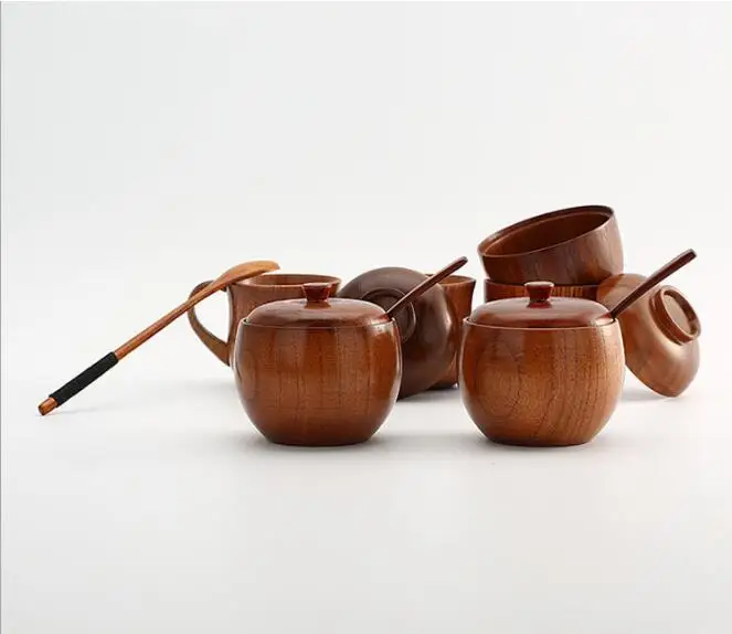 1 шт. банка для специй приправа сахарница с крышкой ложка деревянная коробка