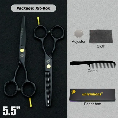 5504H-KIT 5,5/6," японские ножницы для волос 440C ножницы Дешевые Парикмахерские ножницы Парикмахерские филировочные ножницы Парикмахерская бритва стрижка - Цвет: 5504H-KIT