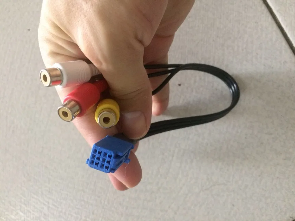 Автомобильный DVD сигнал входной линии 6P RCA видео кабель жгут для Toyota навигации 7283