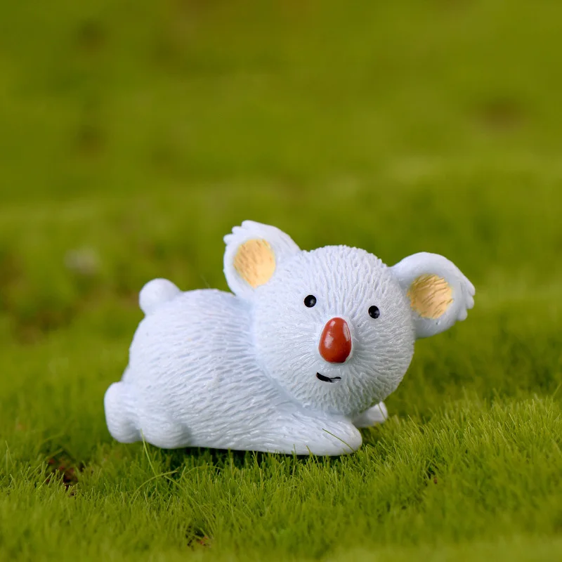Фигурка семьи коала мать сын дерево медведь животное смола ремесло модель