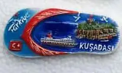 Турция магнит на холодильник туристические сувениры Aegean Kusadasi Alanya fethhiye Черепаха Рыба Дельфин бабочка Тапочки Магниты На Холодильник - Цвет: Красный