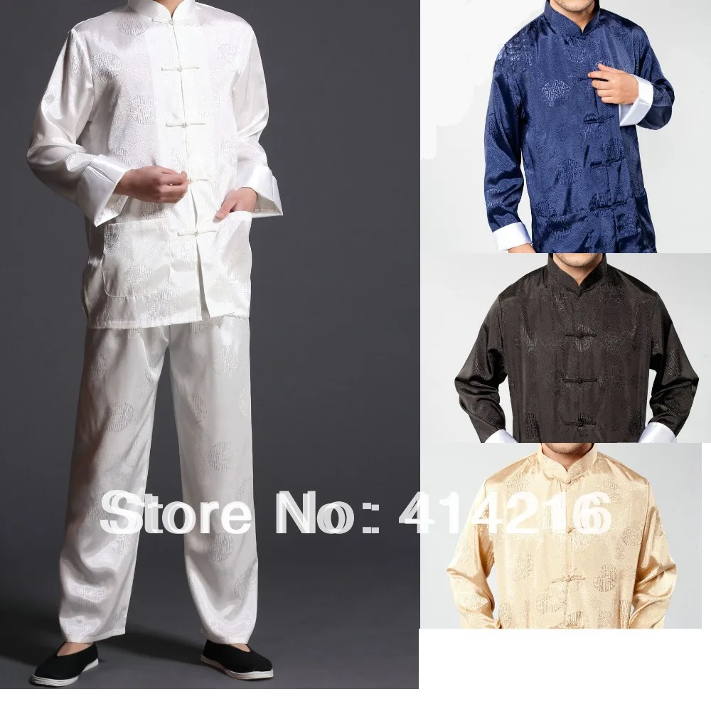 Tang suits Martial arts kung fu Man outfit chinese tradtional uniforms Tai Chi exercise clothing Jacket+pants 2pcs/set |