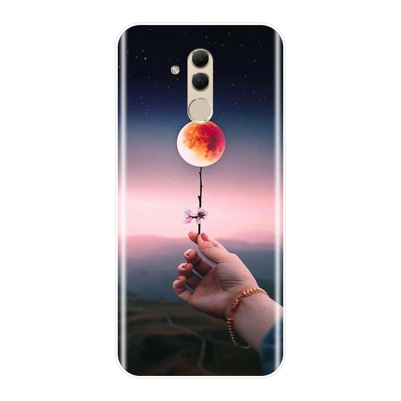 Силиконовый чехол для телефона Huawei Mate 20 10 9 Pro звезда луна сердце цветок забавная