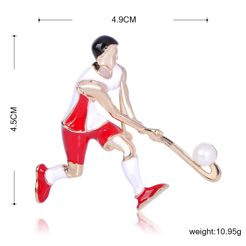 Брошь Funmor Мужская эмалированная повседневная фигурка игрового мяча худи