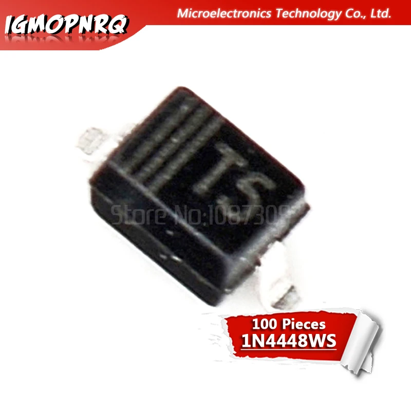 100 шт. переключатель диодов 1N4448WS SOD 323 T5 1N4448W 7 F 1N4448 IN4448|Интегральные схемы| |