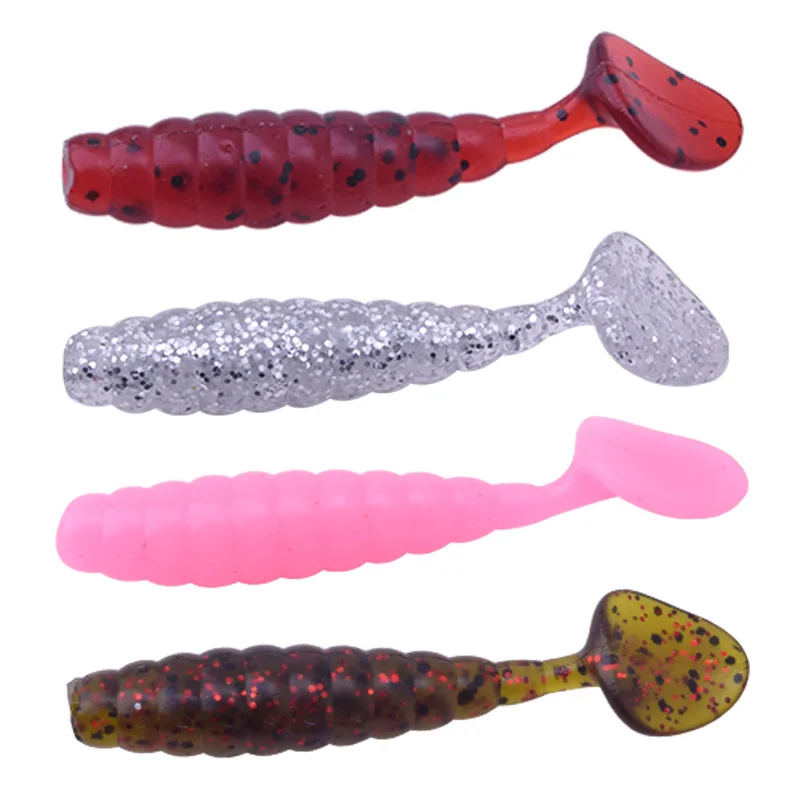 20 шт./лот 1 3 г 40 мм Pesca искусственная Мягкая приманка Япония Shad червь Swimbaits джиг