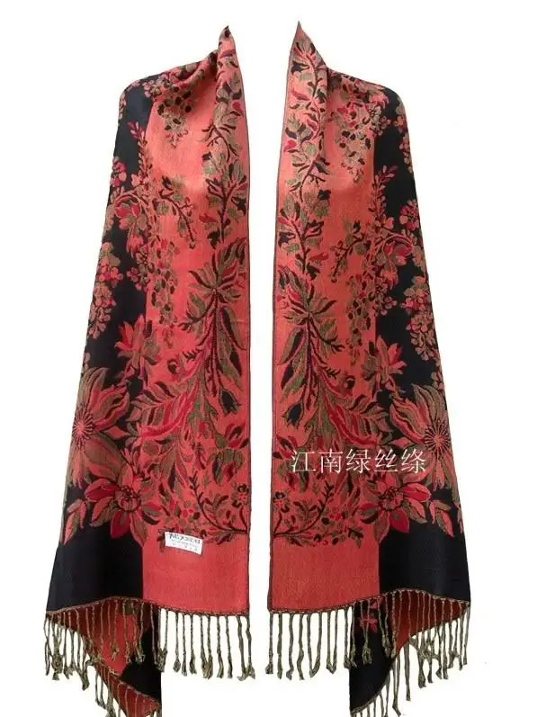 Хит! Новый Шелковый пашмины красивый новый китайский леди Двусторонняя Бабочка