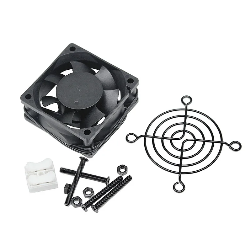 YOUNUON Dual Ball 60mm 6CM 60x60x25mm EC Brushless Fan AC 110V 115V 120V 220V 240V Axial Fan With Srwes& Fan Grills 6025