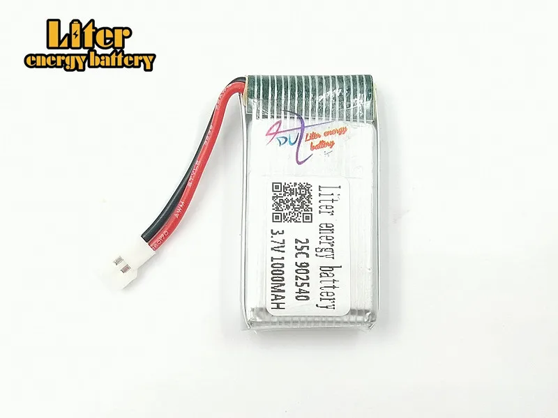 

3.7V 1000mAh 902540 25c Battery X5 X5C X5C-1 X5S X5SW X5SC V931 H5C CX-30 CX-30W Quadcopter Spare Parts With X5C X5SW Battery