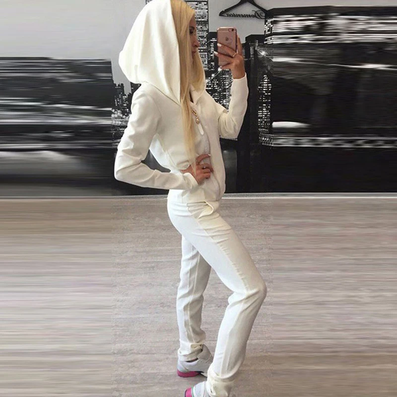 Женский комплект из 2 предметов спортивные костюмы повседневная спортивная