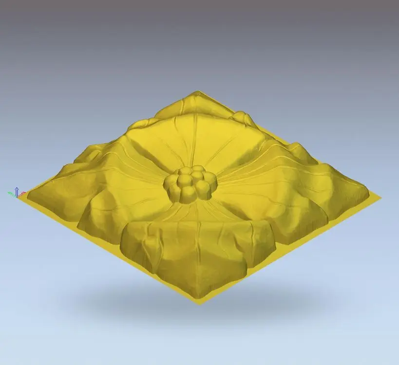 

3d model relief for cnc in STL file format rosette_10