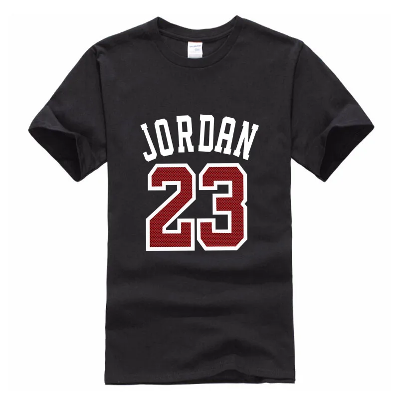 Лидер продаж Jordan 23 Футболка Лето 2017 г. Повседневное уличная 100% хлопок свободные