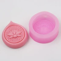 3d lotus crafts silicone soap mold diy flower soap making mould