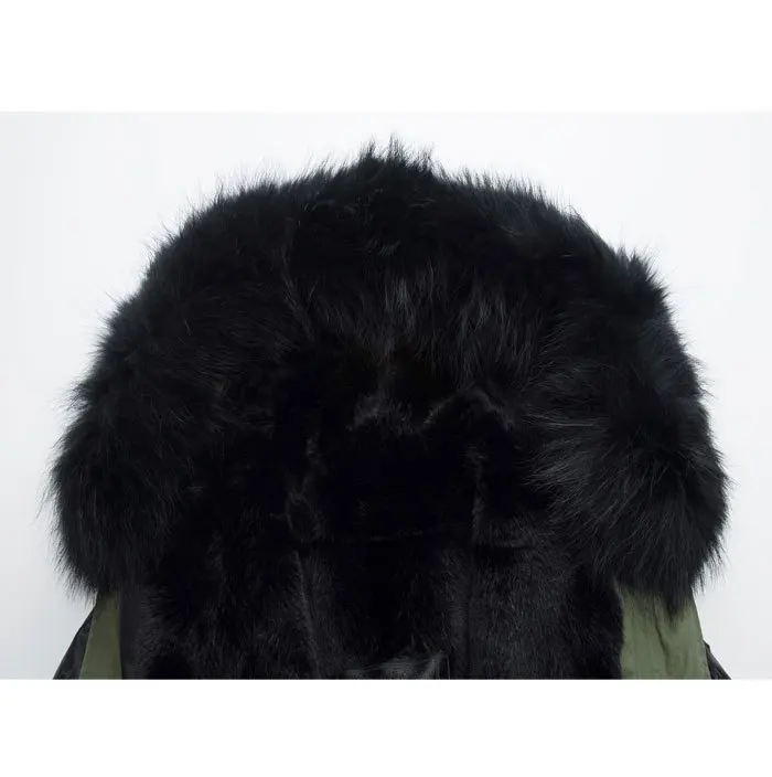 Зимняя парка с воротником из меха енота капюшоном Мужская черная кожаная куртка