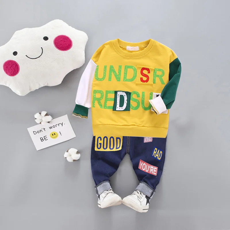 Коллекция 2019 года весенне-осенняя модная одежда для маленьких мальчиков