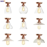 iwhd led ceiling lights vintage nordic ceiling lamp industrial living room light glass fixture home lighting lampara techo