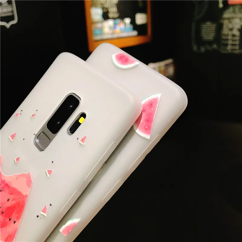 Свежий арбуз Летних Фруктов чехол для телефона samsung Galaxy S10 Lite S9 S8 плюс 3D рельеф