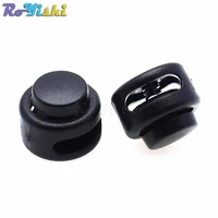 10pcspack plastic cord lock toggle stopper black for paracord size11mm12mm