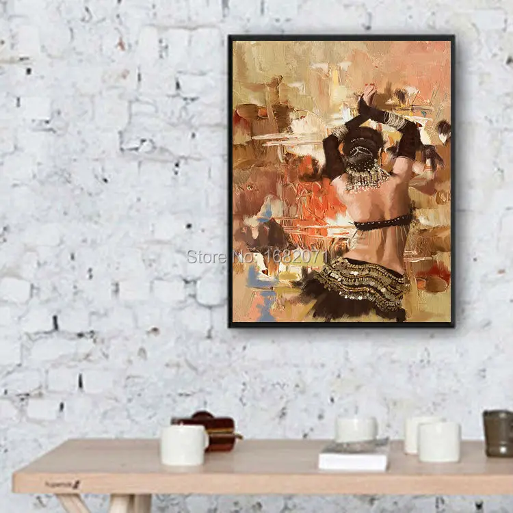 Картина маслом на холсте для танца живота ручной работы | Дом и сад