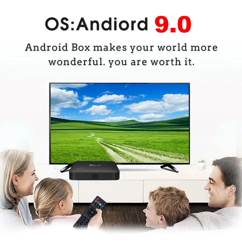 TX6 Мини Смарт ТВ бокс android 9 0 Allwinner H6 2 Гб 16 4 ГГц WiFi Поддержка 4K H.265 телеприставка Google