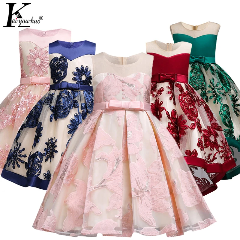 Vestidos Infantil Toddler Girls Dress 2019 Summer Children Elegant Princess Kids Dresses For Birthday Party | Детская одежда и