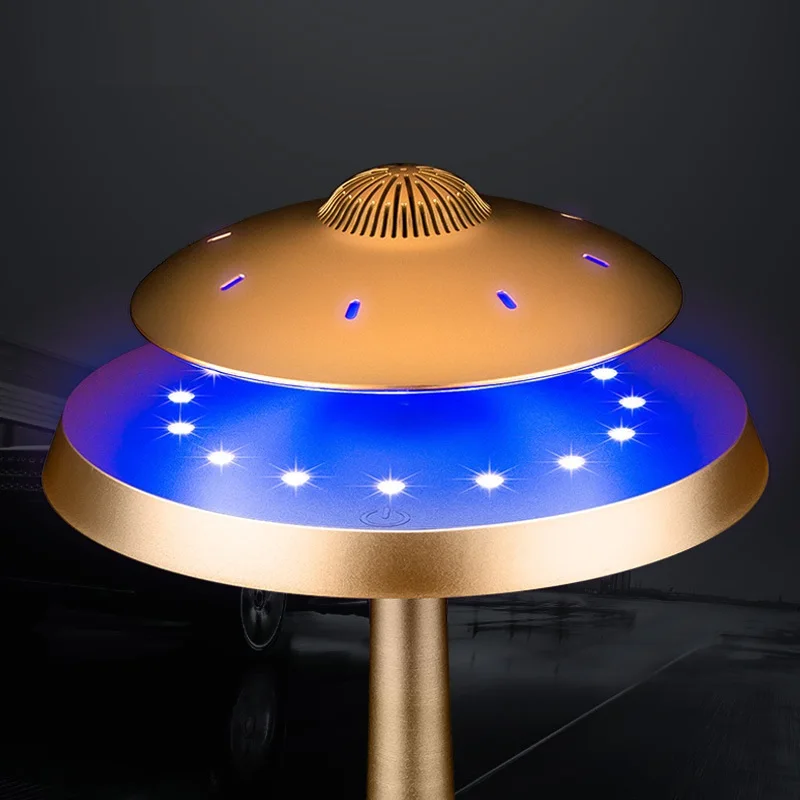 Беспроводная стереоколонка UFO магнитная левитация bluetooth зарядка звук модная