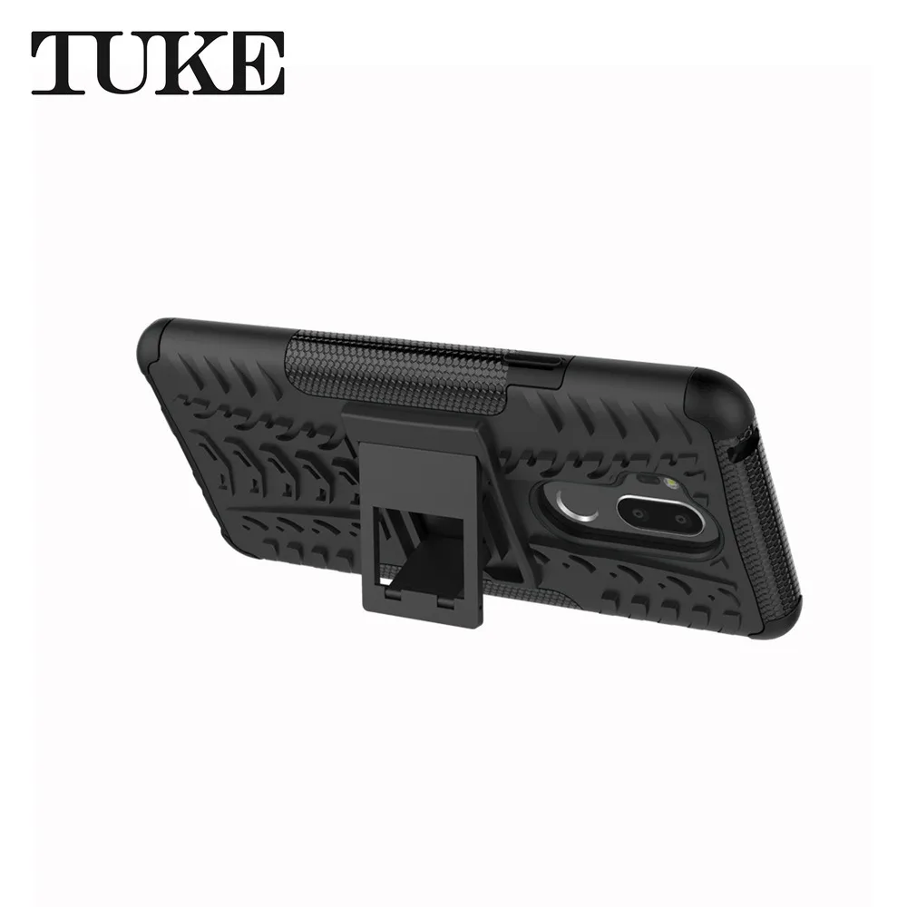 Hybrid Rugged Case For LG G7 With Metal Kickstand &amp Card Holder Slot Dual Layer Soft Rubber Hard PC Back Cover G 7 |