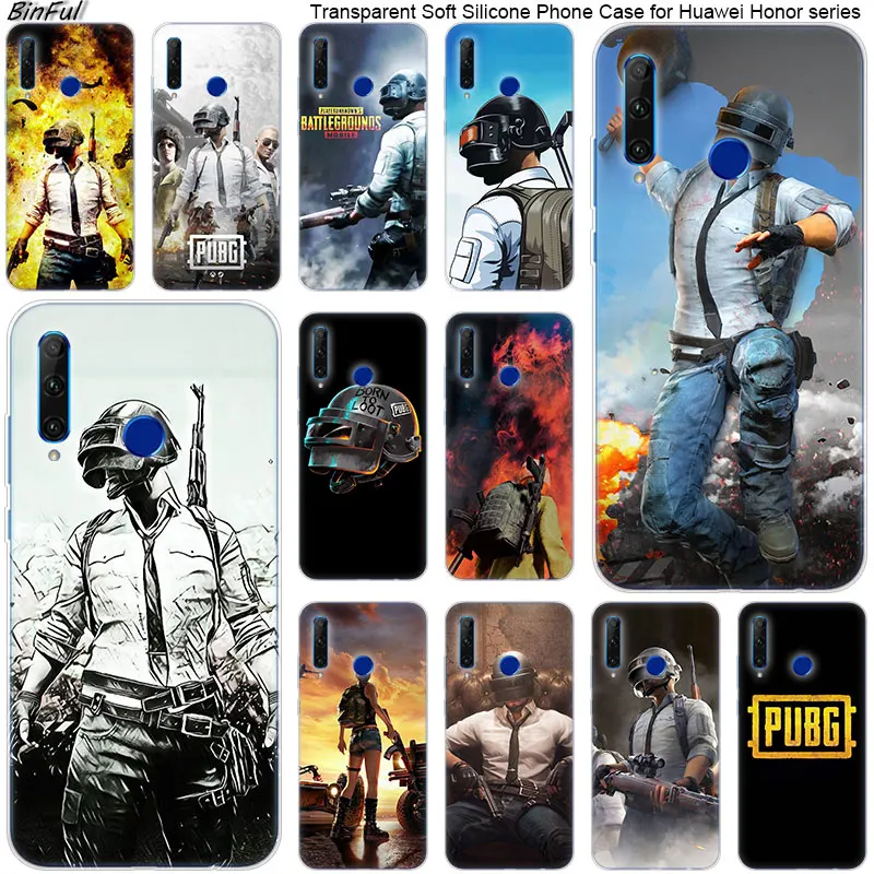 Популярный Мягкий силиконовый чехол pubg game для телефона Huawei Honor 20 20i 10 9 8 Lite 8X 8C 8A 8S 7S